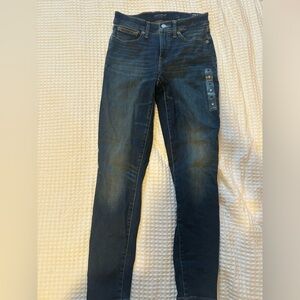 Lucky Brand Mid Rise Super Skinny Dark Wash